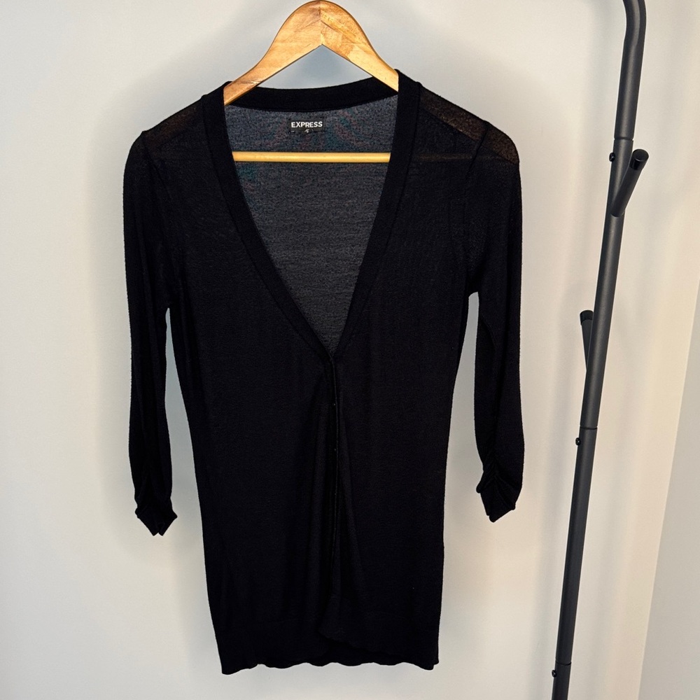 Express Women's Black Cardigan Sweater
